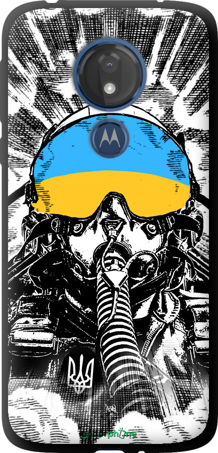 TPU чехол Призрак Киева v3 для Motorola Moto G7 Power - 5307b-1657 изображение 