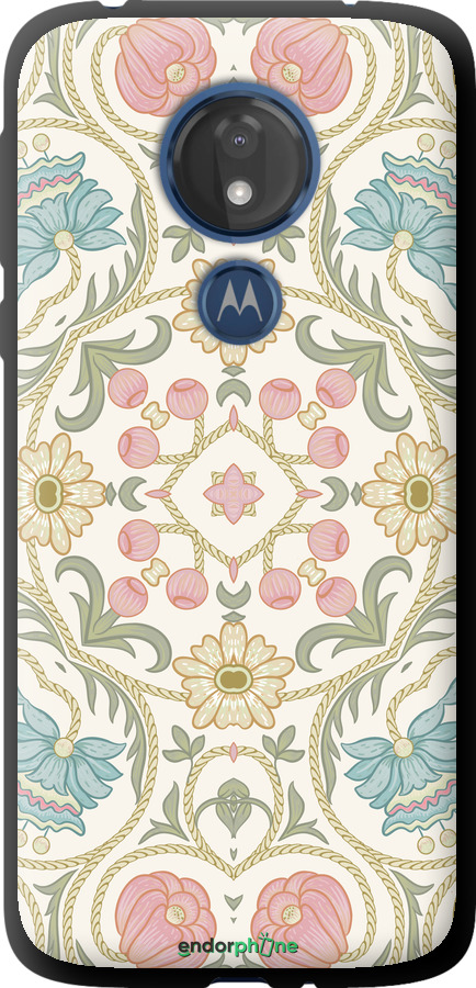 TPU чехол Цветочный орнамент v2 для Motorola Moto G7 Power - 5513b-1657 изображение 