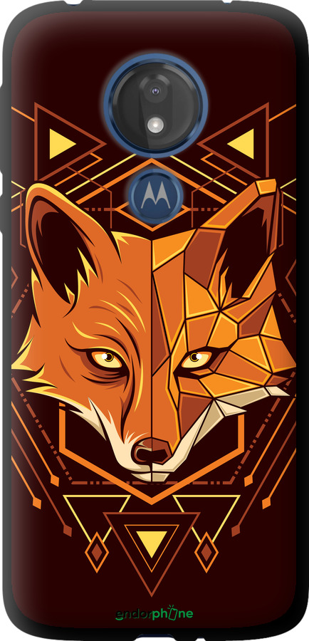 TPU чехол Лиса геометрия для Motorola Moto G7 Power - 5607b-1657 изображение 