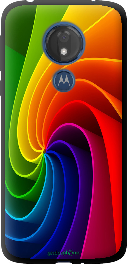 TPU чехол Райдужний вихор для Motorola Moto G7 Power - 747b-1657 изображение 