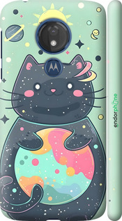 3D пластиковый матовый чехол Милый котик для Motorola Moto G7 Power - 6364m-1657 изображение 