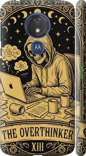 3D пластиковый матовый чехол The Overthinker для Motorola Moto G7 Power - 6774m-1657 изображение 
