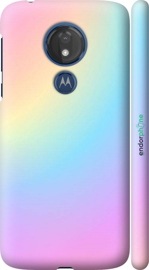 

3D пластиковий матовий чохол "Веселка 2" для Motorola Moto G7 Power, Рожевий