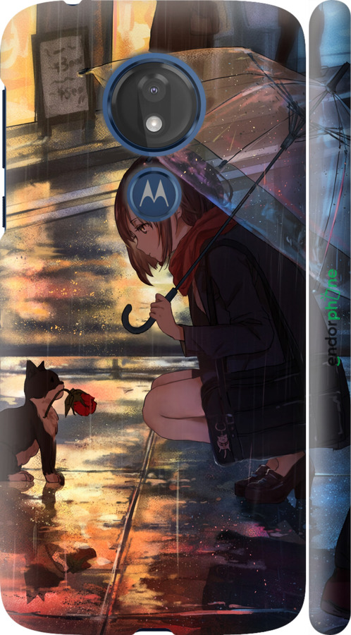 3D пластиковий матовий чехол Anime для Motorola Moto G7 Power - 6609m-1657 изображение 
