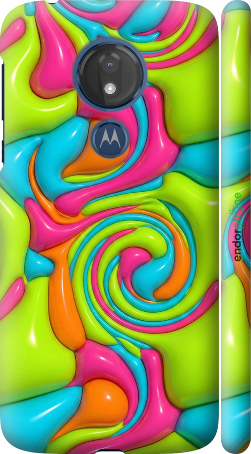 3D пластиковый матовый чехол Y2K Jelly Dream для Motorola Moto G7 Power - 6780m-1657 изображение 