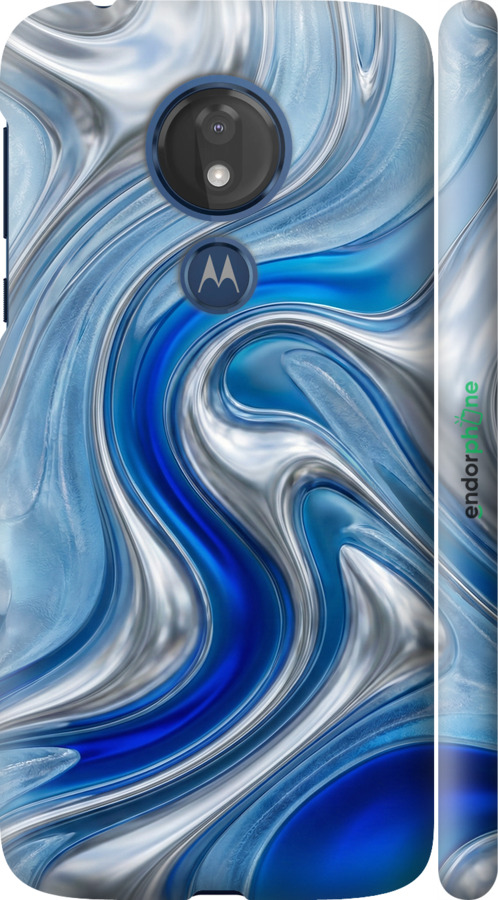 3D пластиковий матовий чехол Liquid Chrome для Motorola Moto G7 Power - 6781m-1657 изображение 