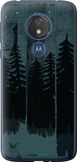 Силіконовий чехол Лисиця та нічний ліс для Motorola Moto G7 Power - 6481u-1657 изображение 
