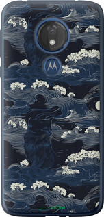 Силиконовый чехол Морская тематика в стиле арт-деко для Motorola Moto G7 Power - 6520u-1657 изображение 