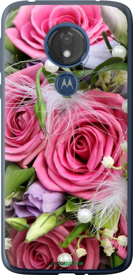 

Силіконовий чохол "Ніжність" для Motorola Moto G7 Power, Рожевий
