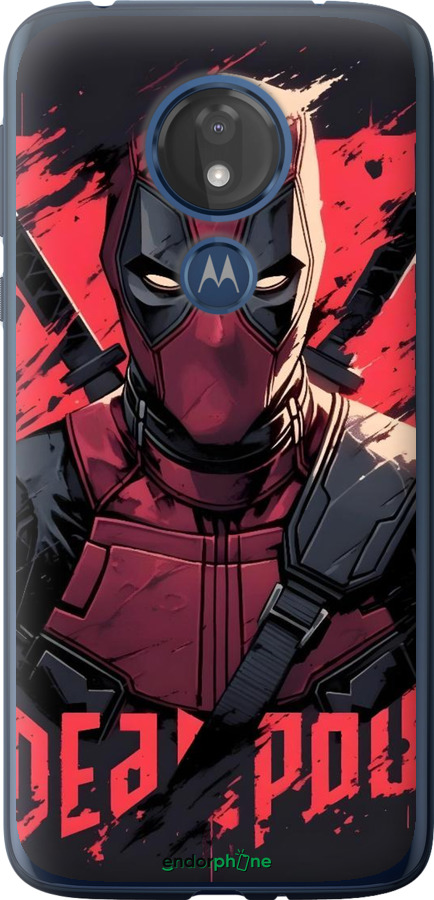 Силіконовий чехол Дедпул для Motorola Moto G7 Power - 6293u-1657 изображение 