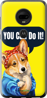 Силіконовий чехол чехол с корги You Can Do It для Motorola Moto G7 - 6184u-1614 изображение 