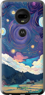 Силиконовый чехол Креативный арт для Motorola Moto G7 - 6322u-1614 изображение 