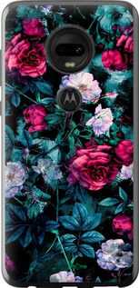 Силіконовий чехол Сад та троянди для Motorola Moto G7 - 6483u-1614 изображение 