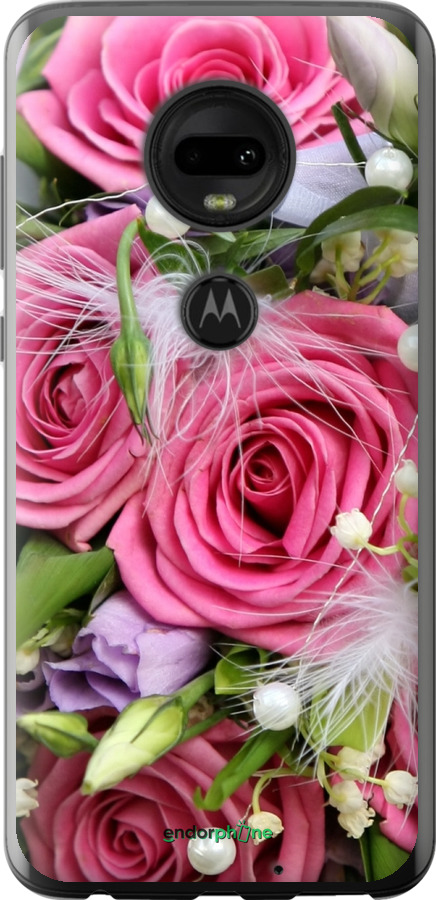 

Силіконовий чохол "Ніжність" для Motorola Moto G7, Рожевий