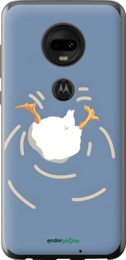 Силіконовий чехол Гусь ныряет для Motorola Moto G7 - 6275u-1614 изображение 