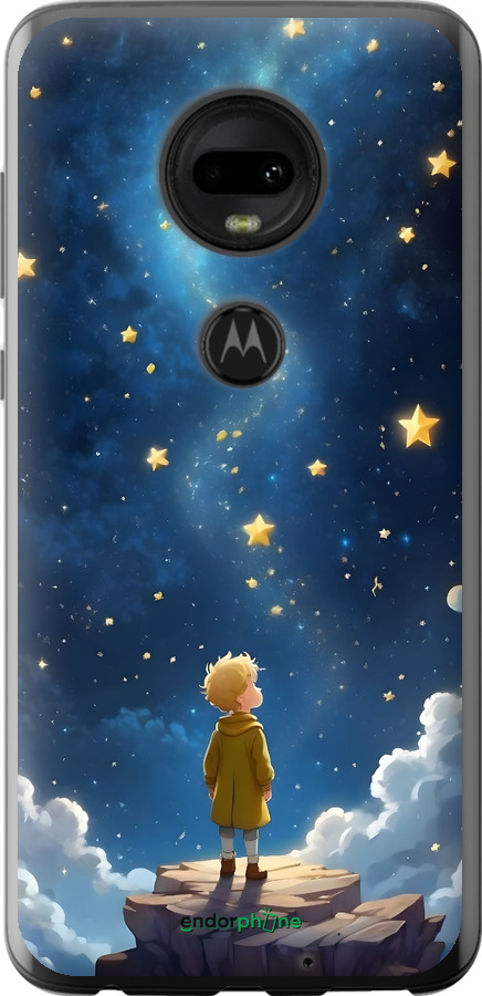 Силіконовий чехол Маленький принц для Motorola Moto G7 - 6326u-1614 изображение 