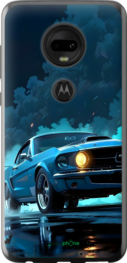 Силиконовый чехол Форд мустанг для Motorola Moto G7 - 6374u-1614 изображение 
