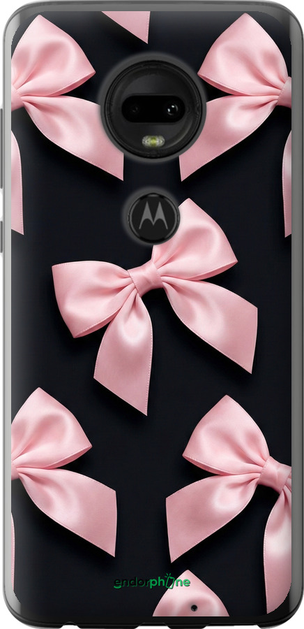 Силиконовый чехол Coquette Ribbons Dark Coquette для Motorola Moto G7 - 6767u-1614 изображение 