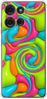 Силіконовий протиударний с посиленими кутами чехол Y2K Jelly Dream для Motorola Moto G75 5G - 6780sp-3890 изображение 