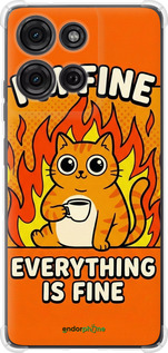 Силикон с усиленными углами чехол Funny Cat для Motorola Moto G75 5G - 6786sp-3890 изображение 