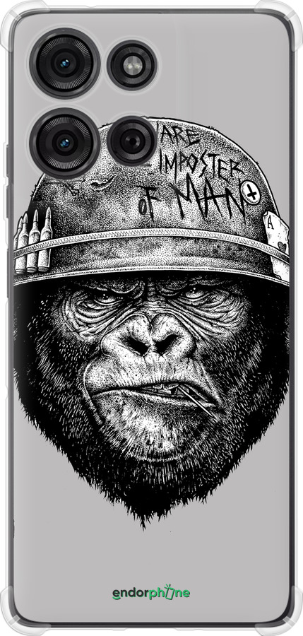 Силіконовий протиударний с посиленими кутами чехол military monkey для Motorola Moto G75 5G - 4177sp-3890 изображение 