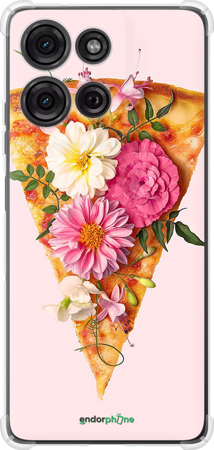 Силіконовий протиударний с посиленими кутами чехол pizza для Motorola Moto G75 5G - 4492sp-3890 изображение 