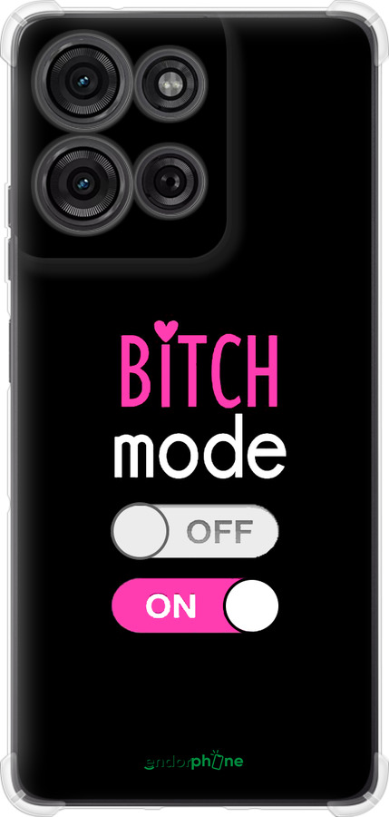 Силіконовий протиударний с посиленими кутами чехол Bitch mode для Motorola Moto G75 5G - 4548sp-3890 изображение 