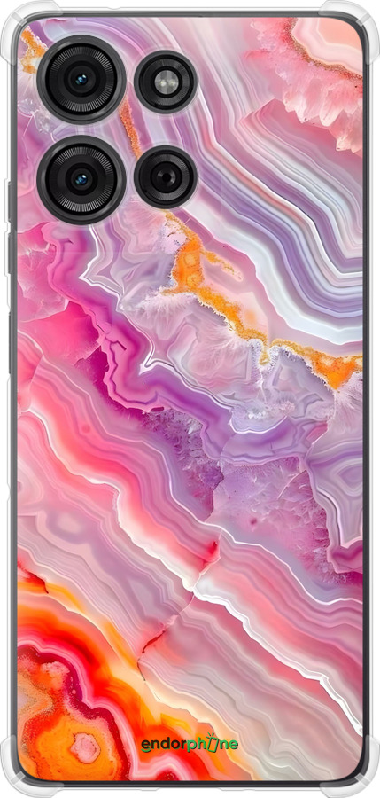 Силикон с усиленными углами чехол Мрамор 2 для Motorola Moto G75 5G - 6307sp-3890 изображение 
