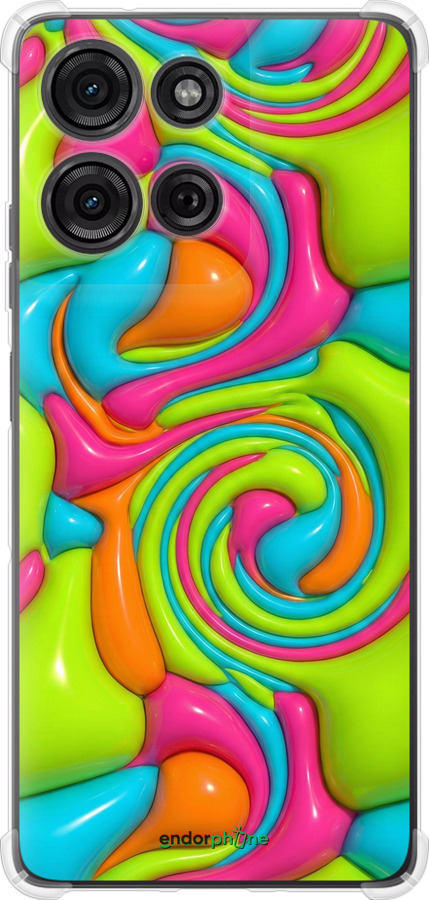 Силіконовий протиударний с посиленими кутами чехол Y2K Jelly Dream для Motorola Moto G75 5G - 6780sp-3890 изображение 