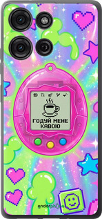 Силиконовый чехол 'Y2K Aesthetic Retro Pet: Годуй мене кавою' для Motorola Moto G75 5G изображение 5