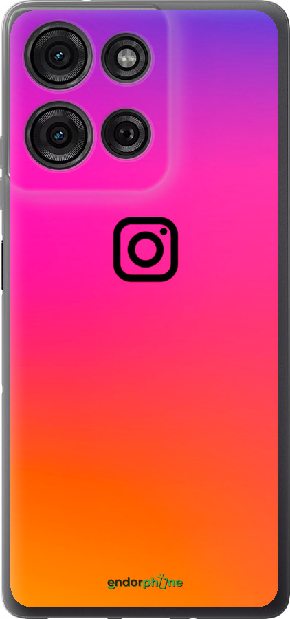 Силиконовый чехол Instagram для Motorola Moto G75 5G - 4273u-3890 изображение 