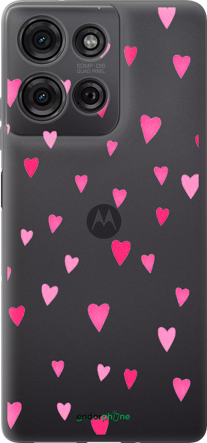 Силіконовий чехол Сердечка 2 для Motorola Moto G75 5G - 4763u-3890 изображение 