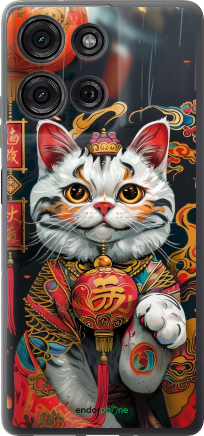 Силиконовый чехол China Cat v2 для Motorola Moto G75 5G - 6135u-3890 изображение 