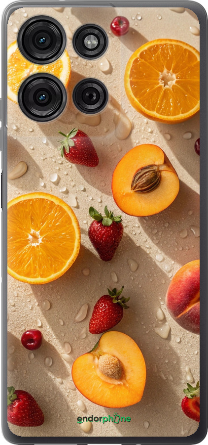 Силіконовий чехол Фрукти 3 для Motorola Moto G75 5G - 6703u-3890 изображение 