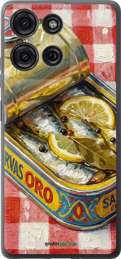 Силіконовий чехол Vintage Sardine Tin Phone для Motorola Moto G75 5G - 6772u-3890 изображение 