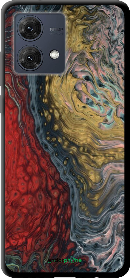 TPU чехол Із зображенням абстрактного живопису для Motorola Moto G84 - 6530b-3344 изображение 