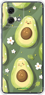 Силіконовий протиударний с посиленими кутами чехол Авокадо для Motorola Moto G84 - 6380sp-3344 изображение 