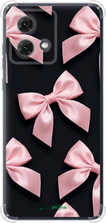 Силикон с усиленными углами чехол Coquette Ribbons Dark Coquette для Motorola Moto G84 - 6767sp-3344 изображение 