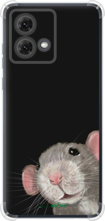 Силикон с усиленными углами чехол The Peeking Rat для Motorola Moto G84 - 6442sp-3344 изображение 
