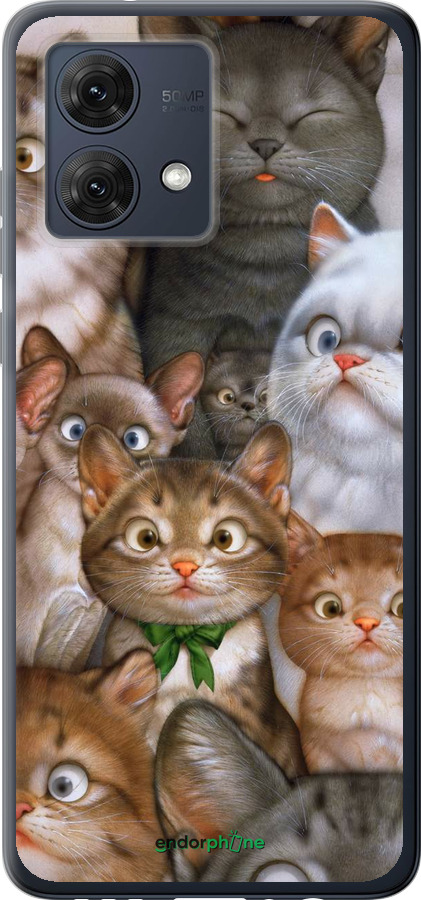 

Силіконовий чохол "Коти" для Motorola Moto G84