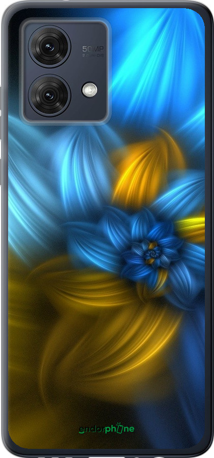 

Силіконовий чохол "Візерунок 46" для Motorola Moto G84, Синій