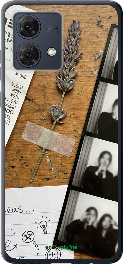 Силиконовый чехол Aesthetic Scrapbook Collage для Motorola Moto G84 - 6773u-3344 изображение 