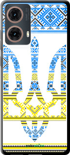 TPU чехол Герб - вышиванка желто-голубая для Motorola Moto G85 5G - 1197b-3780 изображение 
