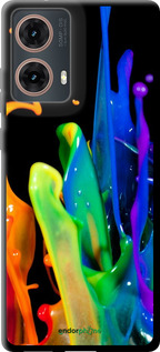 TPU чехол брызги краски для Motorola Moto G85 5G - 3957b-3780 изображение 