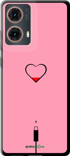 TPU чехол Підзарядка серця1 для Motorola Moto G85 5G - 4275b-3780 изображение 