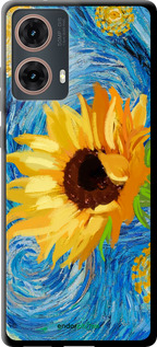 TPU чехол Квіти жовто-блакитні  для Motorola Moto G85 5G - 5308b-3780 изображение 