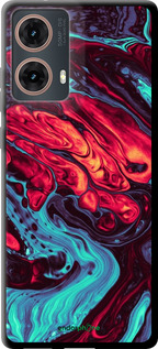 TPU чехол Синя червона абстакція для Motorola Moto G85 5G - 5339b-3780 изображение 