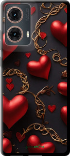 TPU чехол Сердечки для Motorola Moto G85 5G - 5831b-3780 изображение 