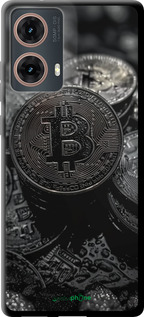 TPU чехол Black Bitcoin для Motorola Moto G85 5G - 6090b-3780 изображение 