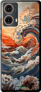 TPU чехол Арт хвилі для Motorola Moto G85 5G - 6324b-3780 изображение 